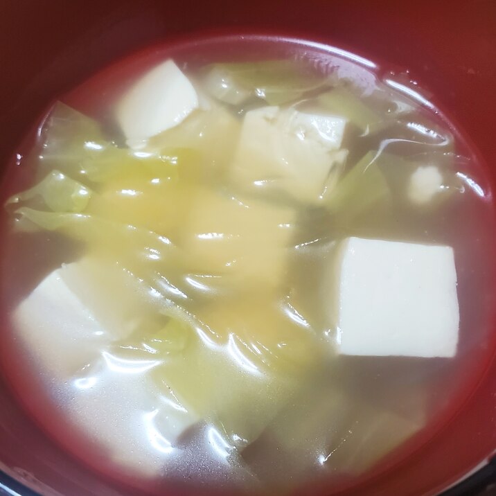 とろみ付き！豆腐入り春雨スープ